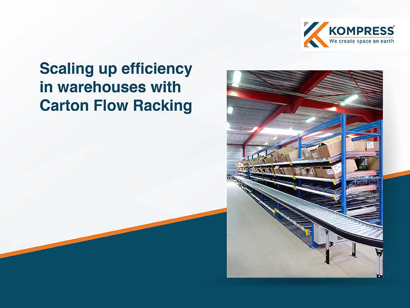 Scaling up Efficiency in Warehouses with Carton Flow Racking - Kompress India